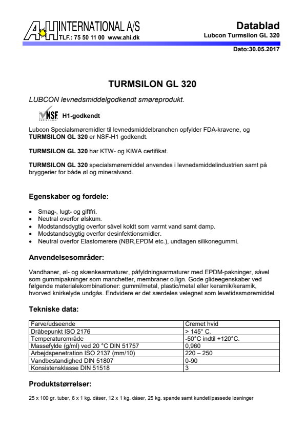 

TURMSILON GL 320

